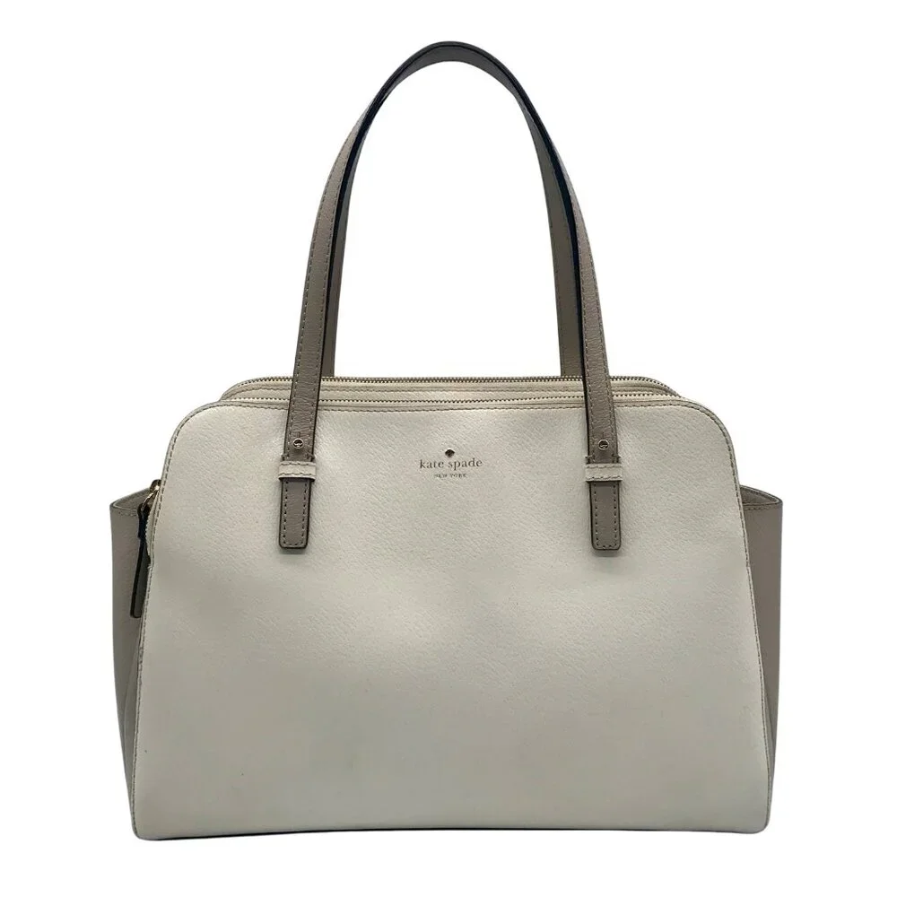 Kate Spade New York Ivory & Cement Grand Street Lydia Shoulder Bag